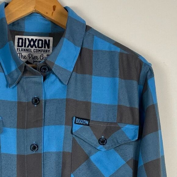 Dixxon Women's Pier Ave Flannel Buffalo Unicorn Plaid SOLD OUT Size Large - Picture 5 of 11